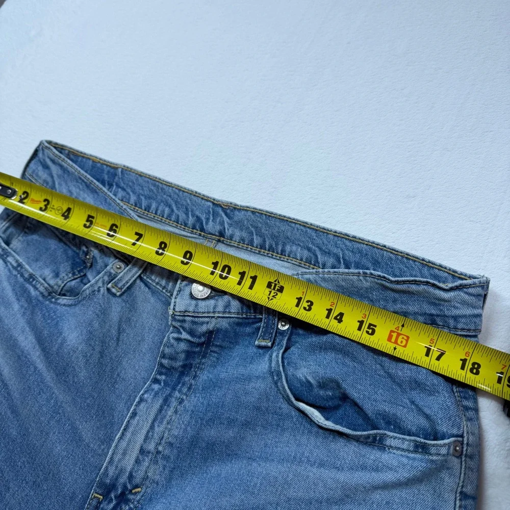 Levi's 502 Regular Taper Mens W36‎ L34 Blue Good Medium Wash Denim Jeans